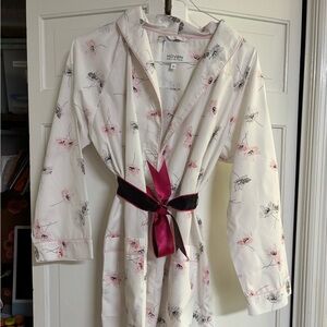 Haven Well Within Floral Robe with Pink and Black Accents inside tie Preloved
